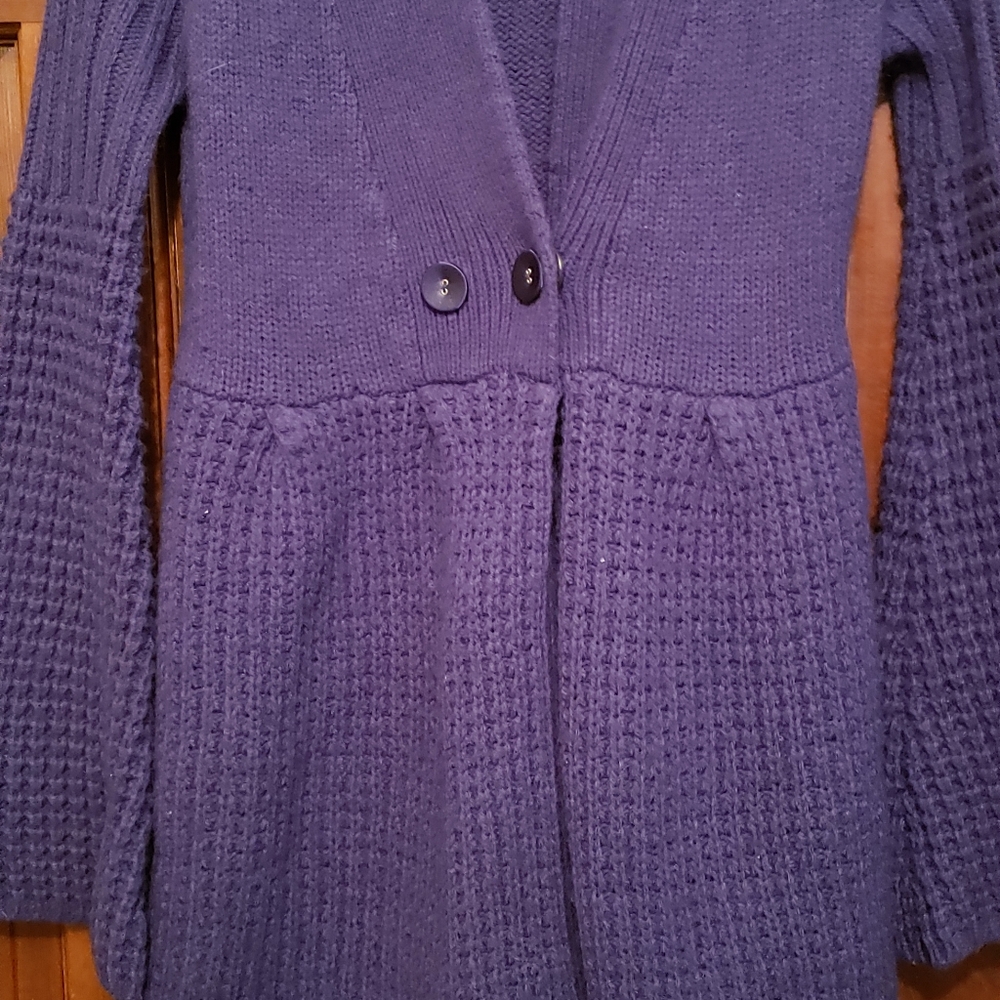 Pre-owned Rocket 898 ladies long sleeve sweater coat, double-breasted,high waist